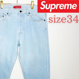 Supreme - Supreme スターロゴレギュラージーンズ ライトブルー Supreme - Supreme スターロゴレギュラージーンズ ライトブルー