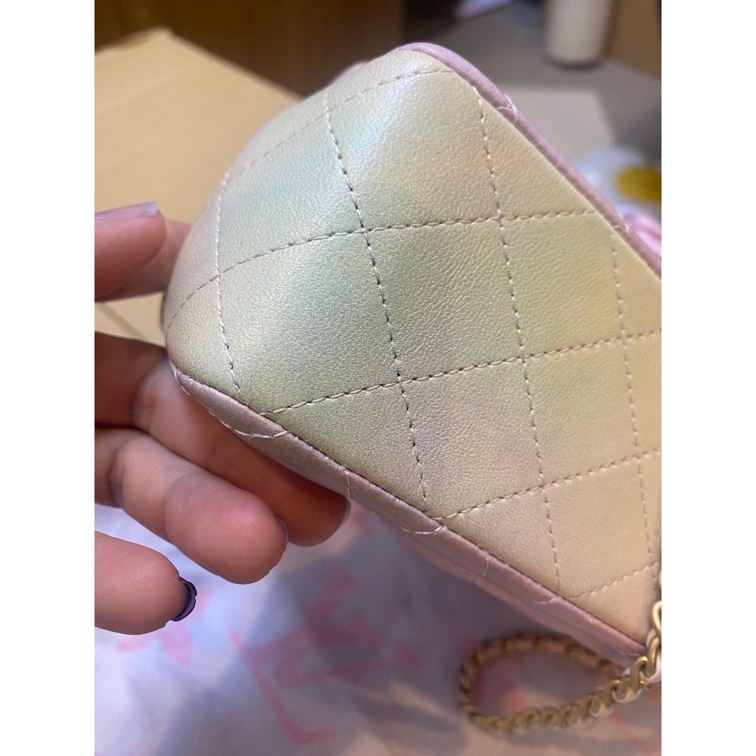 CHANEL トップハンドルミニフラップバッグ