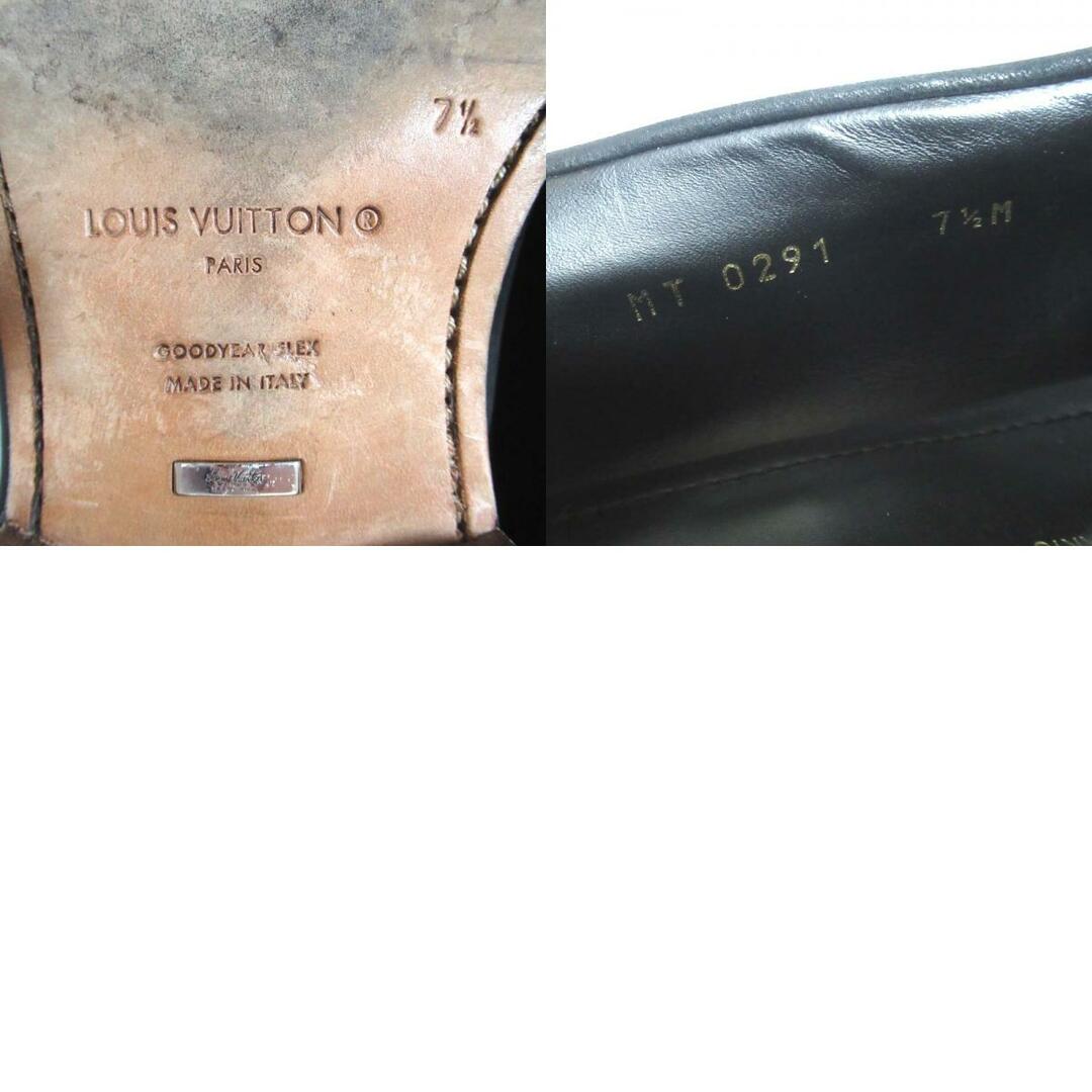 LOUIS VUITTON(ルイヴィトン)の美品 LOUIS VUITTON ルイヴィトン 2021年製 スエード モノグラムエクリプス コインローファー 7.5サイズ 約26.5cm ブラック メンズ 古着 中古 USED メンズの靴/シューズ(その他)の商品写真