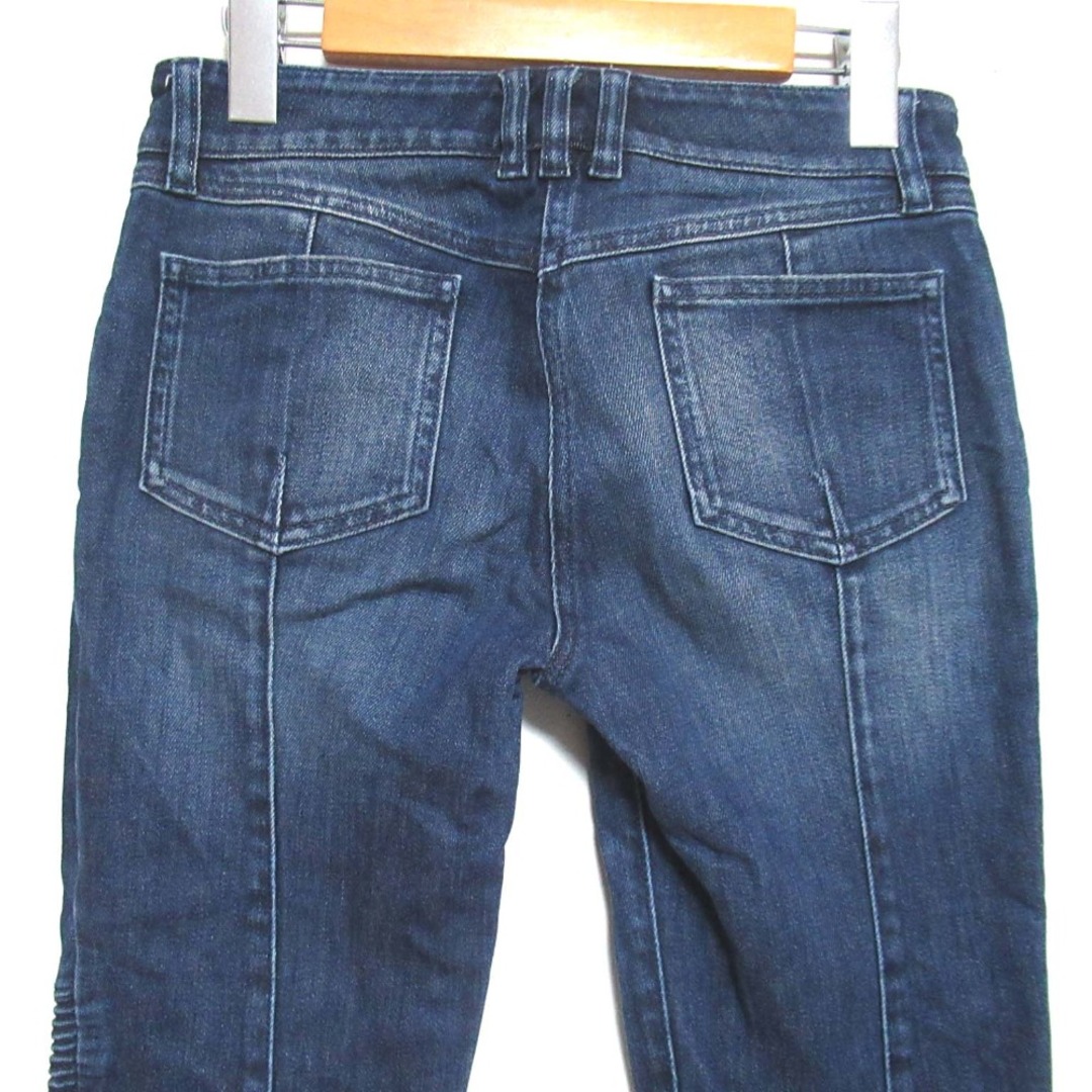 BALMAIN - 美品 BALMAIN バルマン 裾ジップ スキニー バイカー BALMAIN - 美品 BALMAIN バルマン 裾ジップ スキニー バイカー