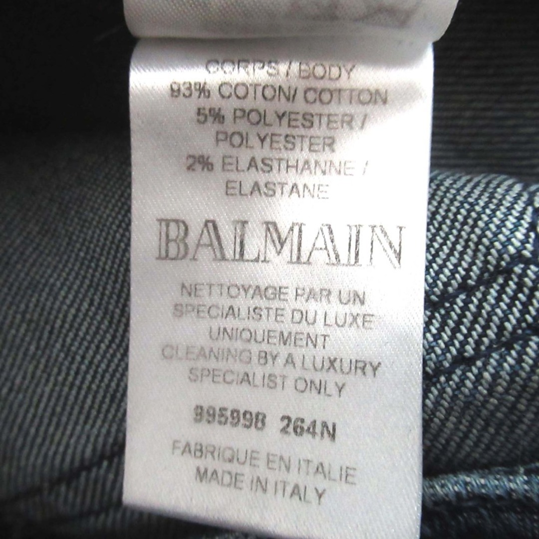 BALMAIN - 美品 BALMAIN バルマン 裾ジップ スキニー バイカー BALMAIN - 美品 BALMAIN バルマン 裾ジップ スキニー バイカー