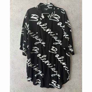 BALENCIAGA - ○バレンシアガ○マネー○総柄○シャツ○極上稀少 BALENCIAGA - ○バレンシアガ○マネー○総柄○シャツ○極上稀少
