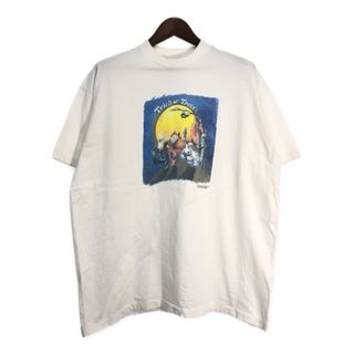 90年代 マフィー・ヴァンダーベア ハロウィン 半袖Ｔシャツ 大きいサイズ ホワイト (メンズ XXL) 中古 古着 T4187(Tシャツ/カットソー(半袖/袖なし))