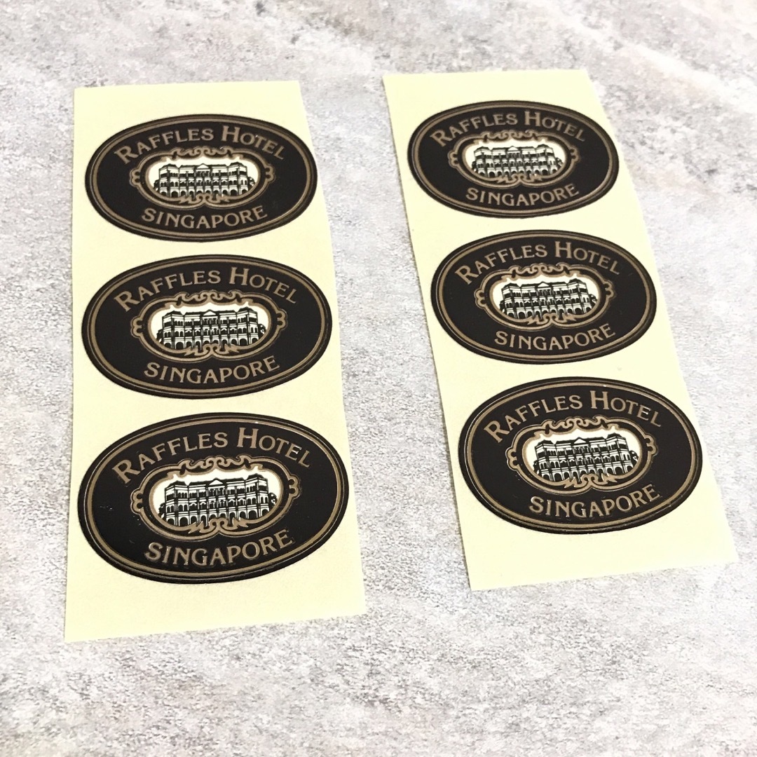 RAFFLES HOTEL  ホテルシール6枚 レディースのバッグ(ショップ袋)の商品写真