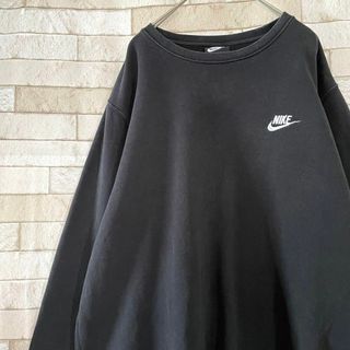NIKE - NIKE SB スウェットトレーナー メンズ M ブラック黒 刺繡 NIKE - NIKE SB スウェットトレーナー メンズ M ブラック黒 刺繡