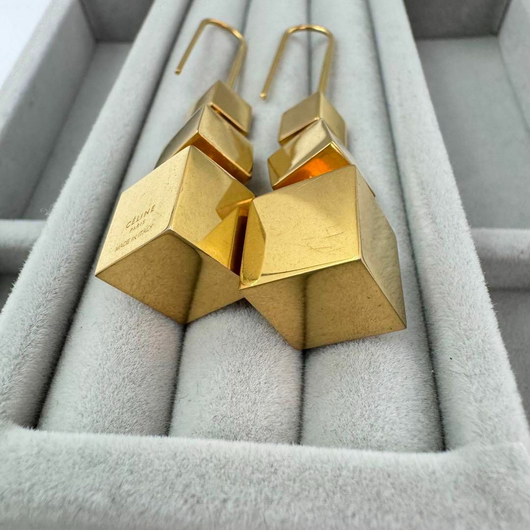 CELINE - 【ヴィンテージ】CELINE ピアス ゴールド 3連 CELINE - 【ヴィンテージ】CELINE ピアス ゴールド 3連