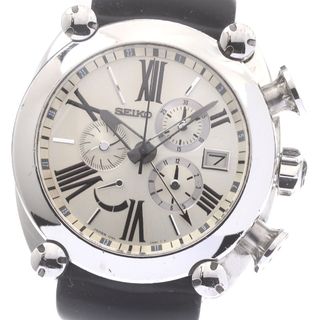 セイコー(SEIKO)のセイコー SEIKO SBLA025/5R86-0AB0 ガランテ クロノグラフ パワーリザーブ スプリングドライブ メンズ _872512(腕時計(アナログ))