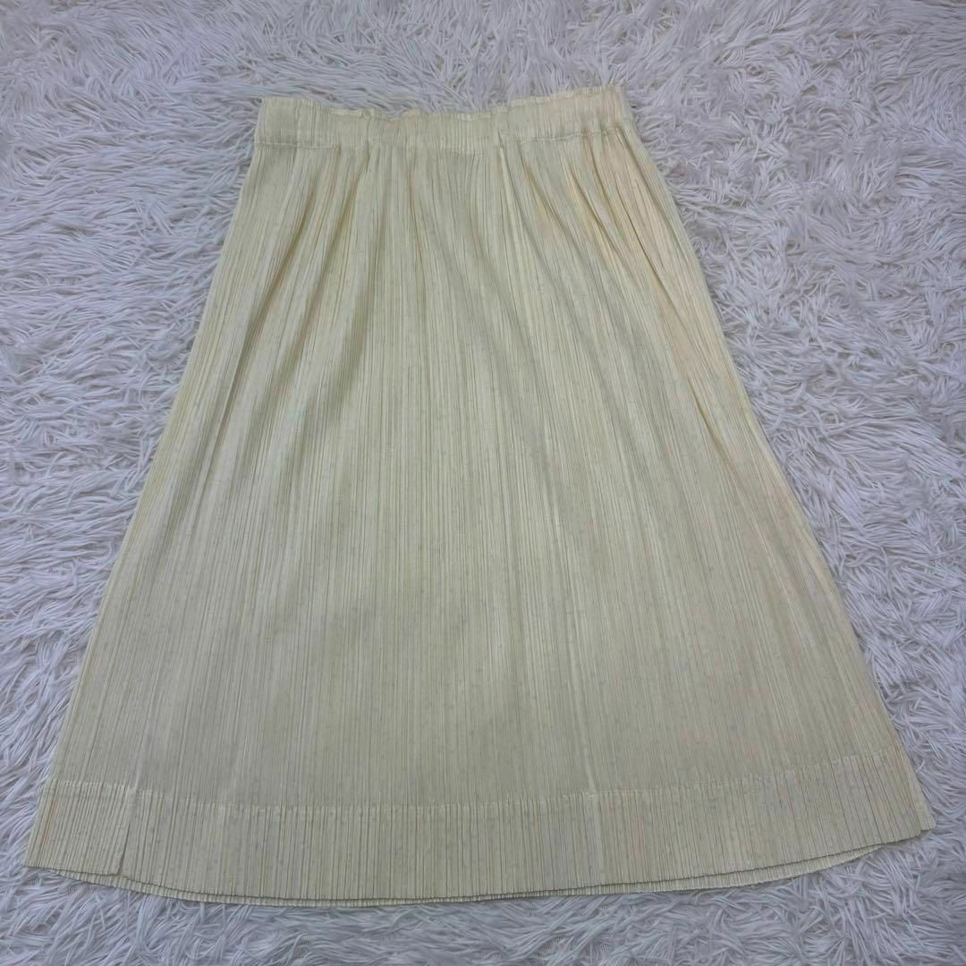 PLEATS PLEASE プリーツスカート イエロー PLEATS PLEASE ISSEY MIYAKE - 【美品】pleats please スカート