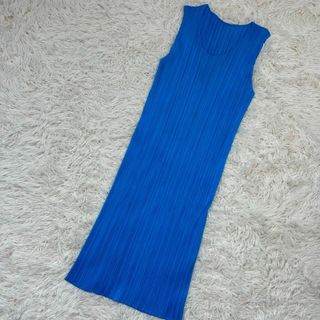PLEATS PLEASE ISSEY MIYAKE(ワンピース ・ ブルー・ネイビー PLEATS PLEASE ISSEY MIYAKE(ワンピース ・ ブルー・ネイビー