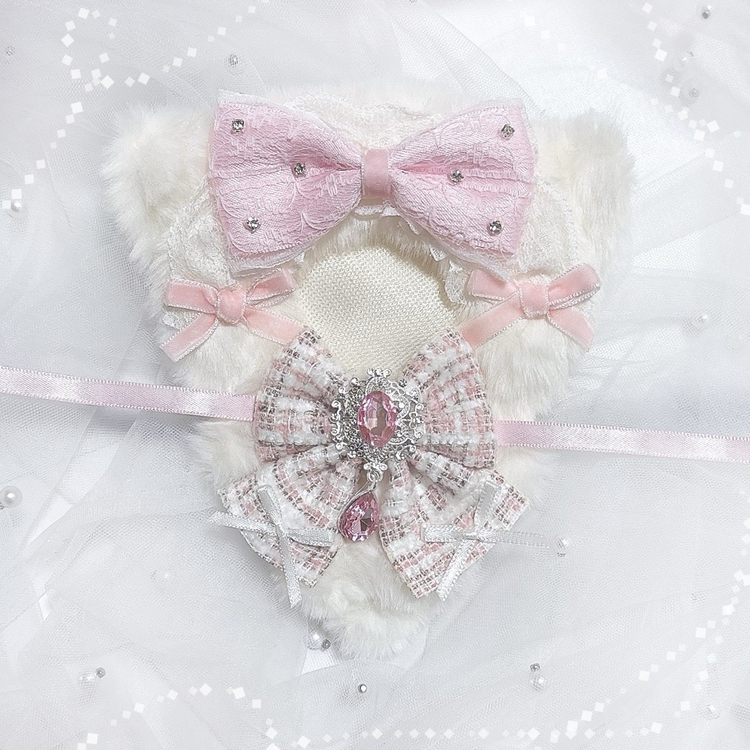 カワイイ❣️ぬいぐるみ服10cm ぬい服 メイド服 2色セット 水色