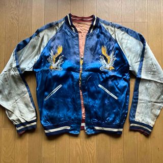 VINTAGE - スカジャン トラ 龍 ドラゴン リバーシブル ベロア 鷹 VINTAGE - スカジャン トラ 龍 ドラゴン リバーシブル ベロア 鷹