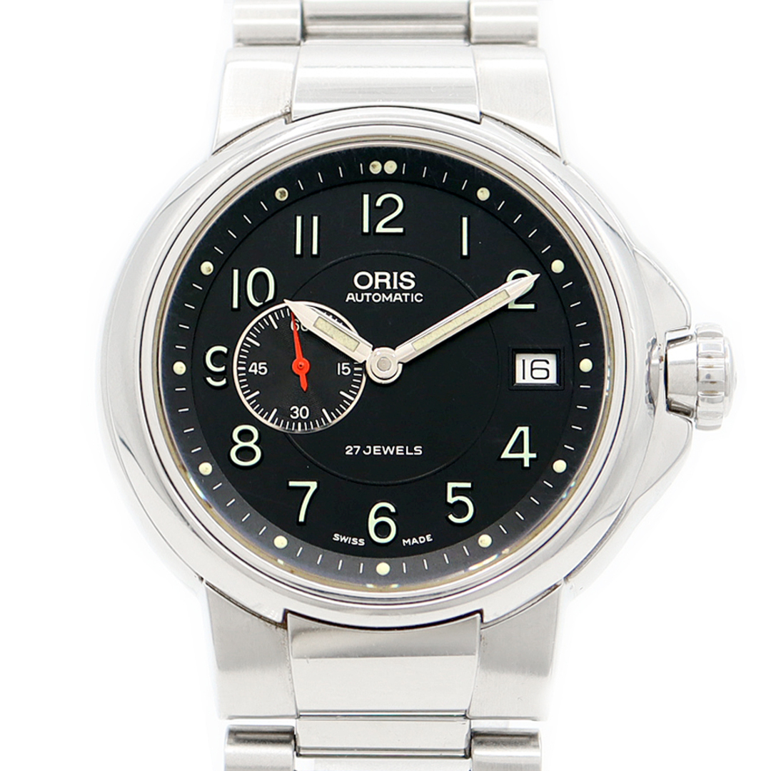 ORIS - ORIS オリス 7496 デイト スモールセコンド 裏スケ 黒 ORIS - ORIS オリス 7496 デイト スモールセコンド 裏スケ 黒