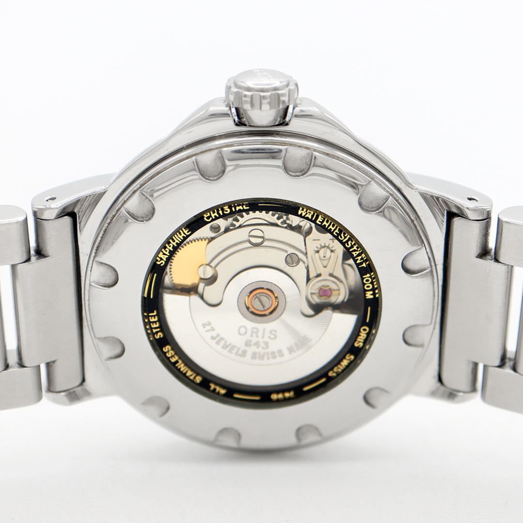 ORIS - ORIS オリス 7496 デイト スモールセコンド 裏スケ 黒 ORIS - ORIS オリス 7496 デイト スモールセコンド 裏スケ 黒
