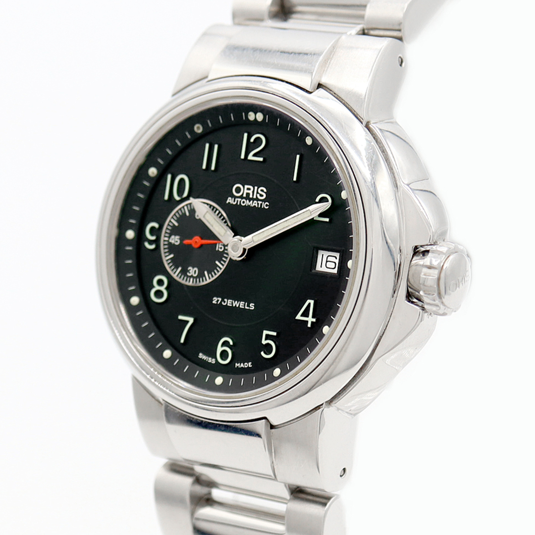 ORIS - ORIS オリス 7496 デイト スモールセコンド 裏スケ 黒 ORIS - ORIS オリス 7496 デイト スモールセコンド 裏スケ 黒