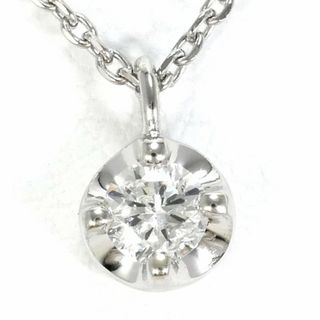 4℃ K10WG ネックレス ダイヤ 総重量約1.4g 約42cm ジュエリー 中古 送料無料 新品同様 【中古】【あす楽】 ギフトラッピング無料(ネックレス)