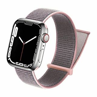 【特価商品】Apple watch バンド 面ファスナー式 スポーツループ 第七(その他)