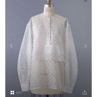 USED古着(ユーズドフルギ) 襟フリル 花柄シャツ レディース USED古着(ユーズドフルギ) 襟フリル 花柄シャツ レディース