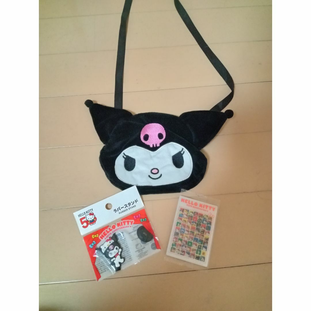 サンリオ(サンリオ)のクロミちゃん ガチャ にっこり ポシェット おまけ付 エンタメ/ホビーのおもちゃ/ぬいぐるみ(キャラクターグッズ)の商品写真