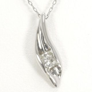 PT900 プラチナ PT850 ネックレス ダイヤ 総重量約1.9g 約40cm ジュエリー 中古 送料無料 新品同様 【中古】【あす楽】 ギフトラッピング無料(ネックレス)