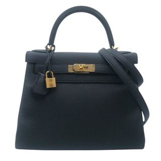 エルメス(HERMES)の　エルメス HERMES ケリー28　内縫い B刻 ブラック　GD金具 トゴ レディース ショルダーバッグ(ショルダーバッグ)