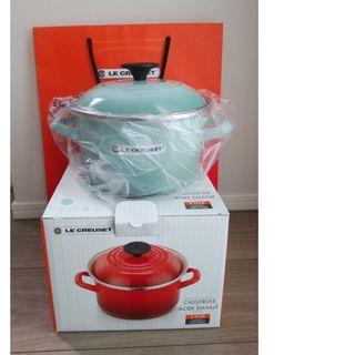 LE CREUSET - ルクルーゼ マルミット シュガーピンク 22cm 両手 LE CREUSET - ルクルーゼ マルミット シュガーピンク 22cm 両手