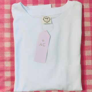 エージーバイアクアガール(AG by aquagirl)の新品♡エージーバイアクアガール♡白シャツ(Tシャツ(半袖/袖なし))