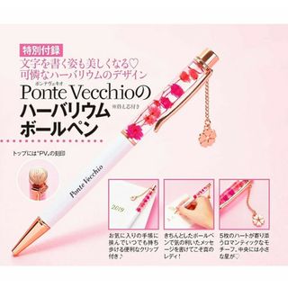 ポンテヴェキオ(Ponte Vecchio)の新品未開封 ポンテ ヴェキオ ハーバリウム ボールペン チャーム付き 付録(ペン/マーカー)