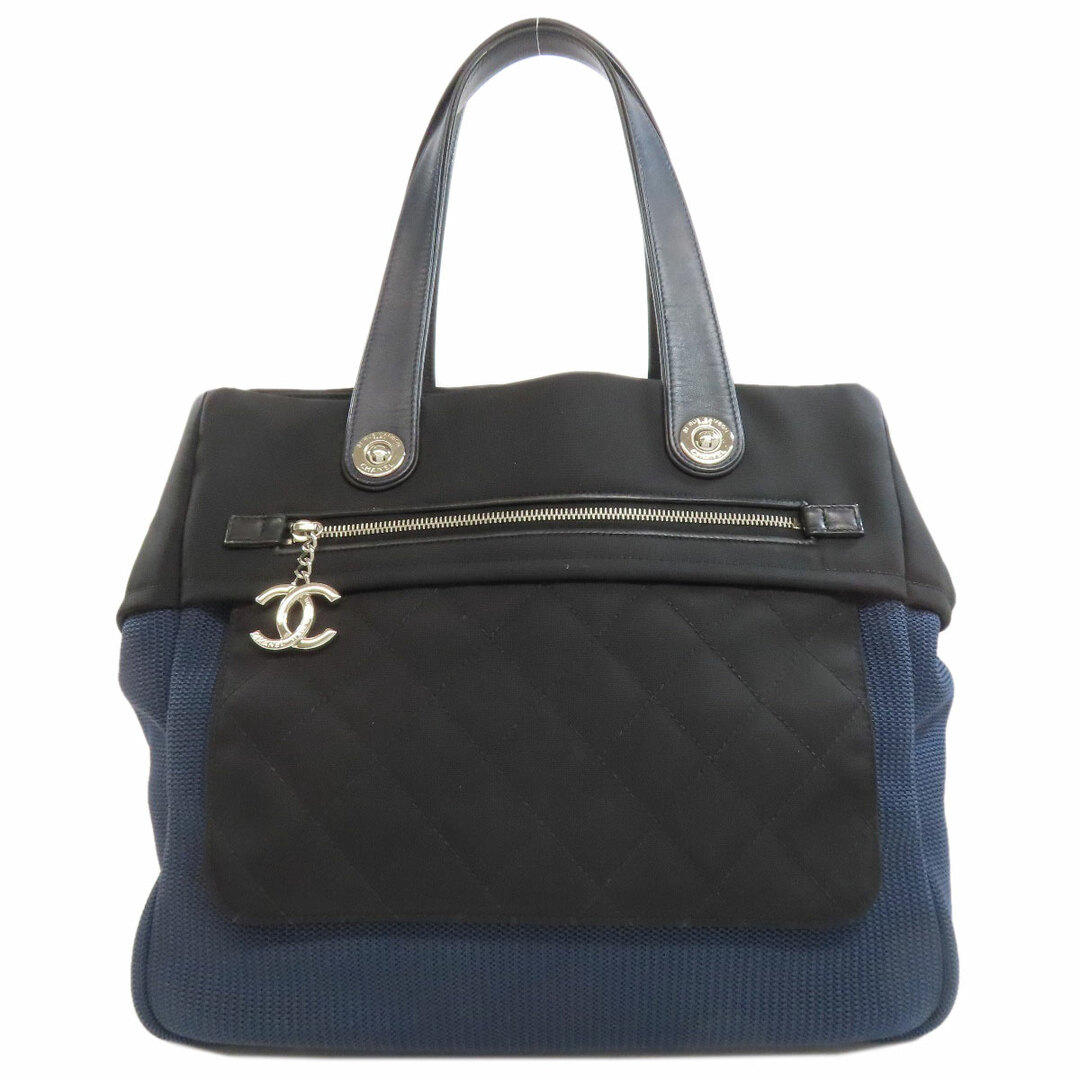 CHANEL - CHANEL パリビアリッツ GM シルバー金具 トートバッグ ナイロン レディース