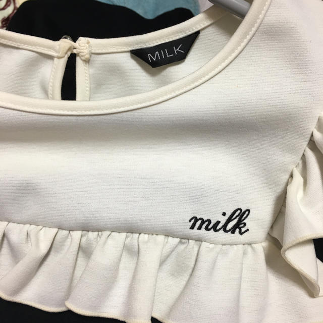 MILK(ミルク)のフリルカラーワンピース レディースのワンピース(ミニワンピース)の商品写真