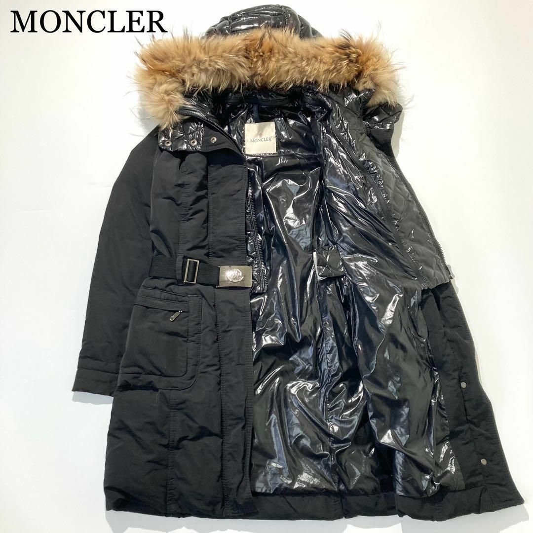 MONCLER - MONCLER ダウンジャケット ROMNEY タヌキファー MONCLER - MONCLER ダウンジャケット ROMNEY タヌキファー