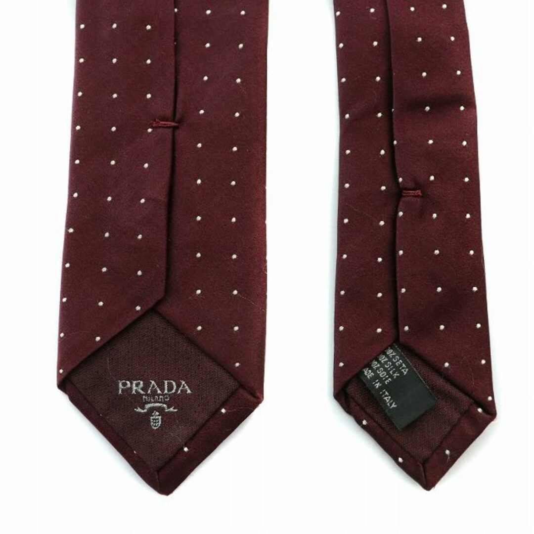 PRADA - プラダ ネクタイ レギュラータイ シルク ドット柄 PRADA - プラダ ネクタイ レギュラータイ シルク ドット柄