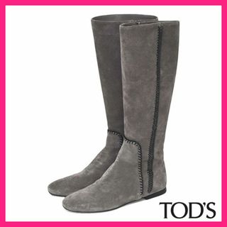 TOD'S - 新品 未使用 TOD'S スエード ショートブーツEU38 TOD'S - 新品 未使用 TOD'S スエード ショートブーツEU38