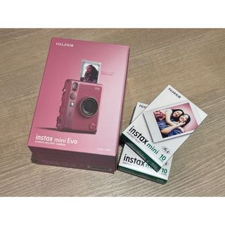 富士フイルム - 新品 チェキ instax mini Evo PINK ピンク+ 富士フイルム - 新品 チェキ instax mini Evo PINK ピンク+