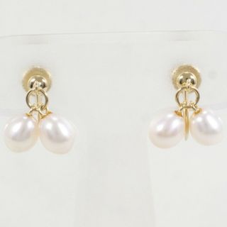 K18 18金 YG イエローゴールド イヤリング パール(真珠) 総重量約2.0g ジュエリー 中古 送料無料 新品同様 【中古】【あす楽】 ギフトラッピング無料(イヤリング)