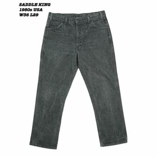 VINTAGE - SADDLE KING BLACK DENIM PANTS USA 1980sの通販|ラクマ VINTAGE - SADDLE KING BLACK DENIM PANTS USA 1980sの通販|ラクマ