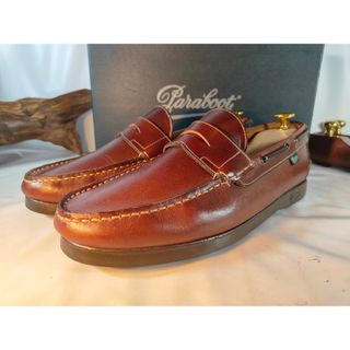 Paraboot - 美品 パラブーツ シャンボード Uチップ マロン 茶 Paraboot - 美品 パラブーツ シャンボード Uチップ マロン 茶