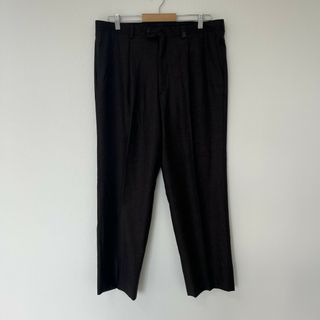 ランバン(LANVIN)の【LANVIN】ランバン　タックパンツ　ボトムス　ブラウン系　サイズ88　無地　スラックス(その他)