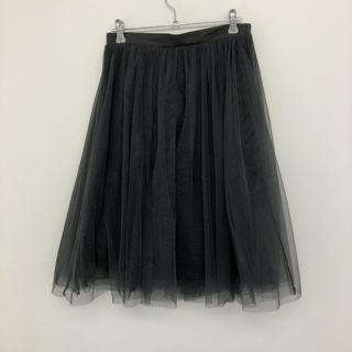 【Riche glamour】ブランドリシェグラマー　グレー　M　チュールスカート　無地　シンプル　ボトムス(その他)