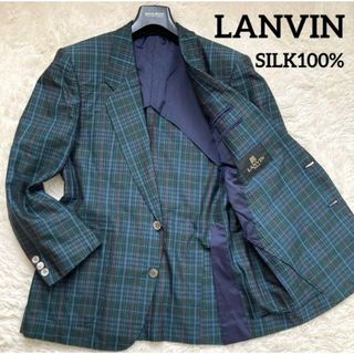 LANVIN - 一点物 90年代ビンテージ LANVIN CLASSIQUE 紺ブレの LANVIN - 一点物 90年代ビンテージ LANVIN CLASSIQUE 紺ブレの