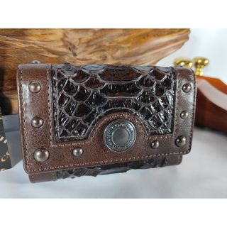 COACH - 【極美品】【未使用品】COACH 正規品 パイソンレザー COACH - 【極美品】【未使用品】COACH 正規品 パイソンレザー