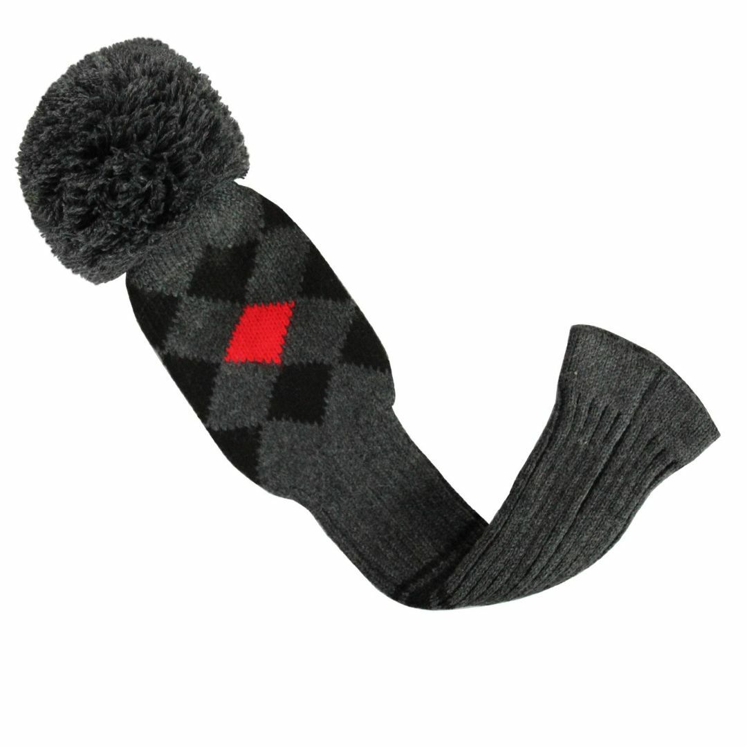 【色:Grey/Red/BlackArgyles】ゴルフ ヘッドカバー セット、 その他のその他(その他)の商品写真