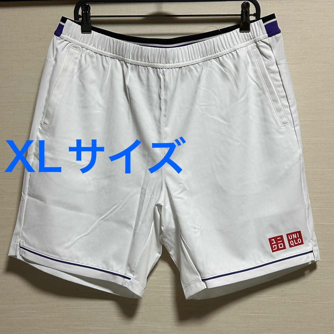 UNIQLO - ユニクロ RF ドライ ショートパンツ XL 白色 フェデラー (タグ付未着用)