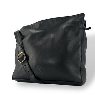 ロエベ(LOEWE)のオールド　ロエベ　ショルダーバッグ　カメラバッグ　アナグラム　ロゴ型押し　レザー(ショルダーバッグ)