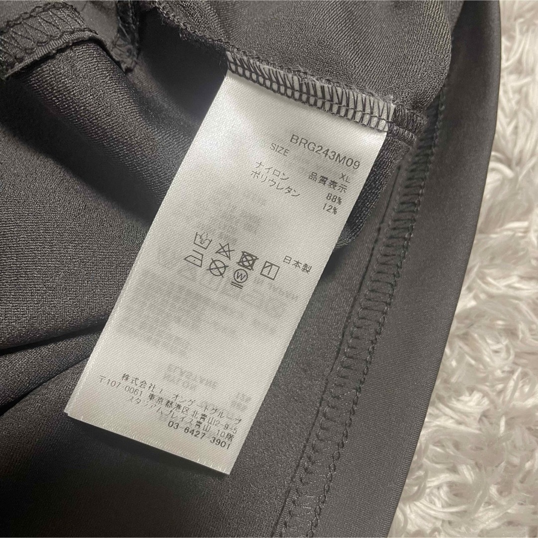 BRIEFING(ブリーフィング)のBRIEFING トップス BRG243M09トリコロールラインハーフジップXL スポーツ/アウトドアのゴルフ(ウエア)の商品写真