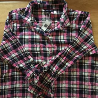 ギャップ(GAP)の新品！未使用！タグ付き！GAP チェックシャツ 大きいサイズ XL♡(シャツ/ブラウス(長袖/七分))