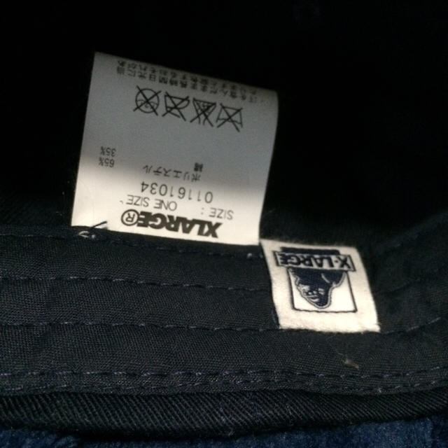 XLARGE(エクストララージ)のエクストララージ cap ネイビー メンズの帽子(キャップ)の商品写真