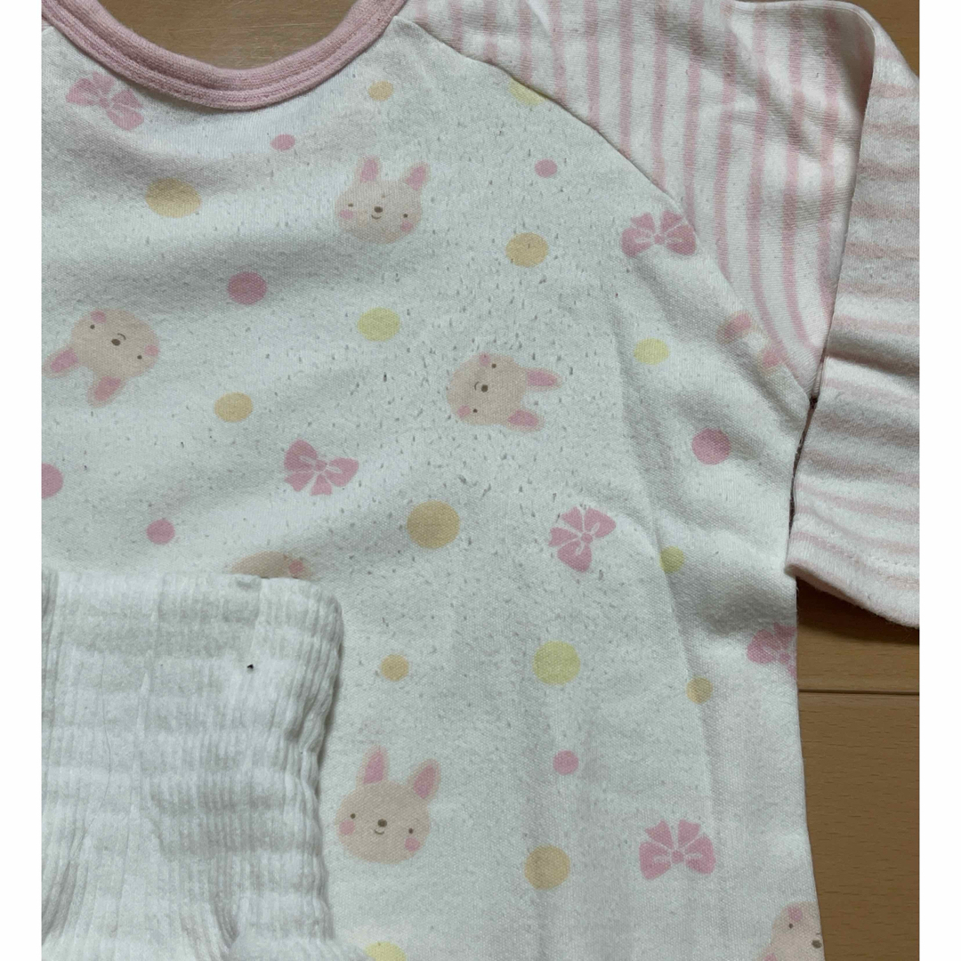 西松屋(ニシマツヤ)の女の子　冬用パジャマ上下 キッズ/ベビー/マタニティのキッズ服女の子用(90cm~)(パジャマ)の商品写真