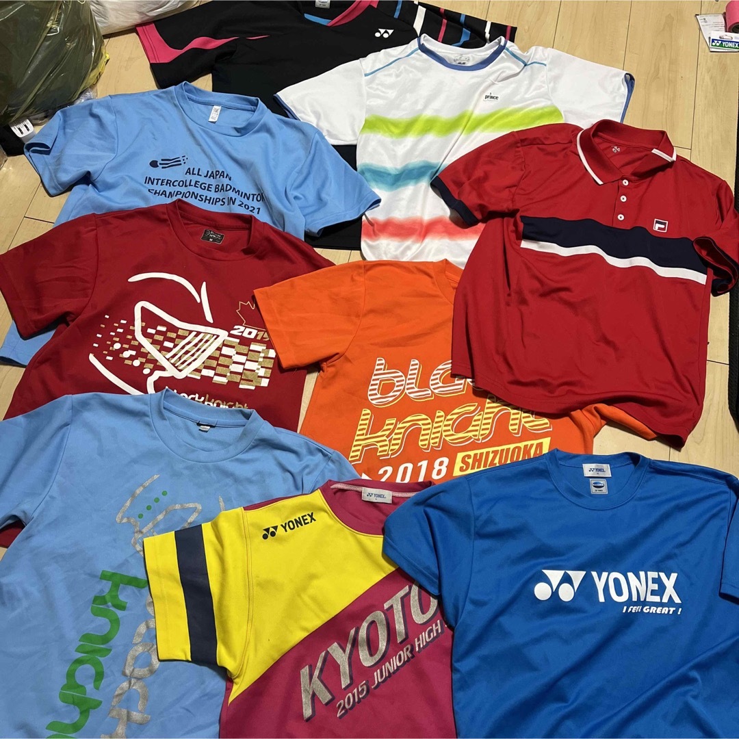 YONEX(ヨネックス)の9枚 M バドミントン テニス ヨネックス ブラックナイト ウェア tシャツ スポーツ/アウトドアのスポーツ/アウトドア その他(バドミントン)の商品写真