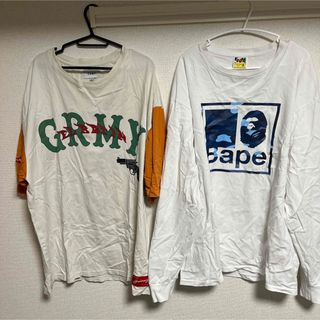 A BATHING APE(Tシャツ/カットソー(七分/長袖))のフリマ A BATHING APE(Tシャツ/カットソー(七分/長袖))のフリマ