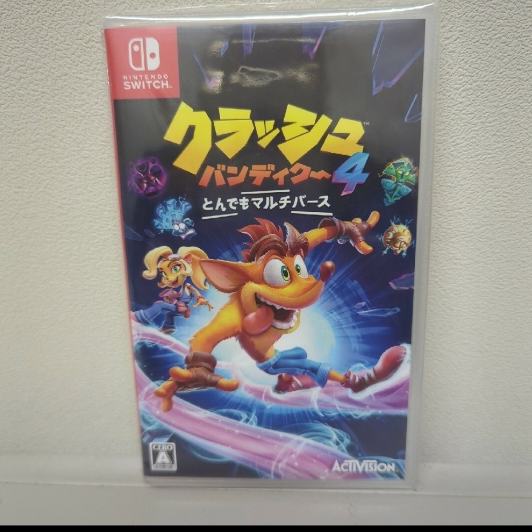 Nintendo Switch(ニンテンドースイッチ)の「クラッシュ・バンディクー4 とんでもマルチバース」 エンタメ/ホビーのゲームソフト/ゲーム機本体(家庭用ゲームソフト)の商品写真